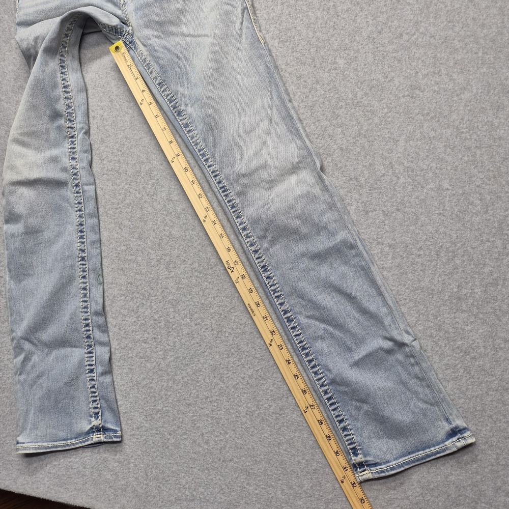 Vintage True Religion Billy Big T Jeans Womens 28 Blue Mid Rise Straight Y2K - Picture 11 of 16
